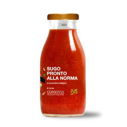 Sugo pronto di pomodoro ciliegino alla norma bio 250g