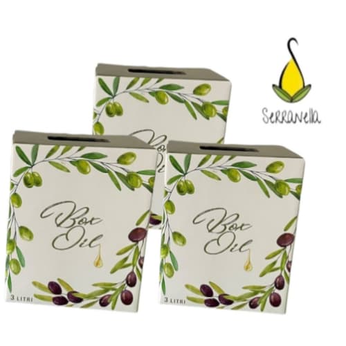 Box n. 3 bag in box da lt 3 Olio extra vergine di oliva 100% italiano linea ELAIS