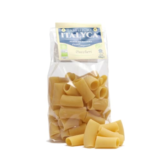 PACCHERI ITALYCA PASTA ARTIGIANALE BIOLOGICA 100% ITALIA 500G