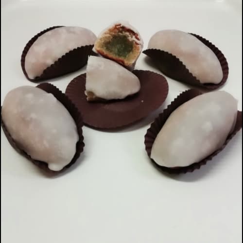 Bocconcino di pasta di mandorle e zuccata verde siciliana (Cucchitella siciliana) - 1kg